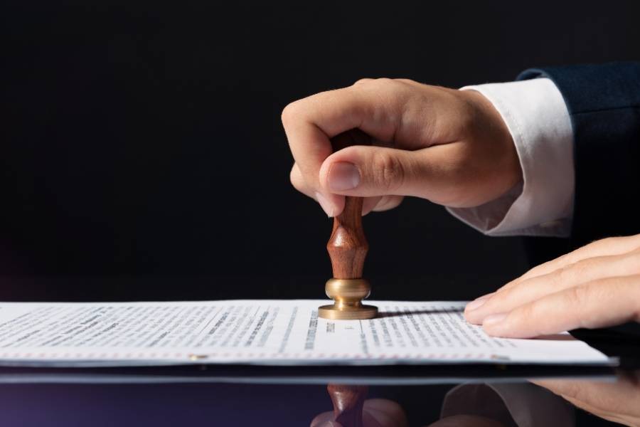 Official stamping timeshare cancellation documents in Tallahassee, Florida