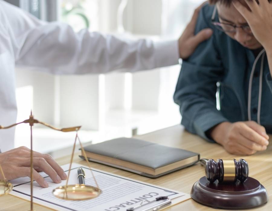 timeshare lawyer talking to a client for a timeshare cancellation contract